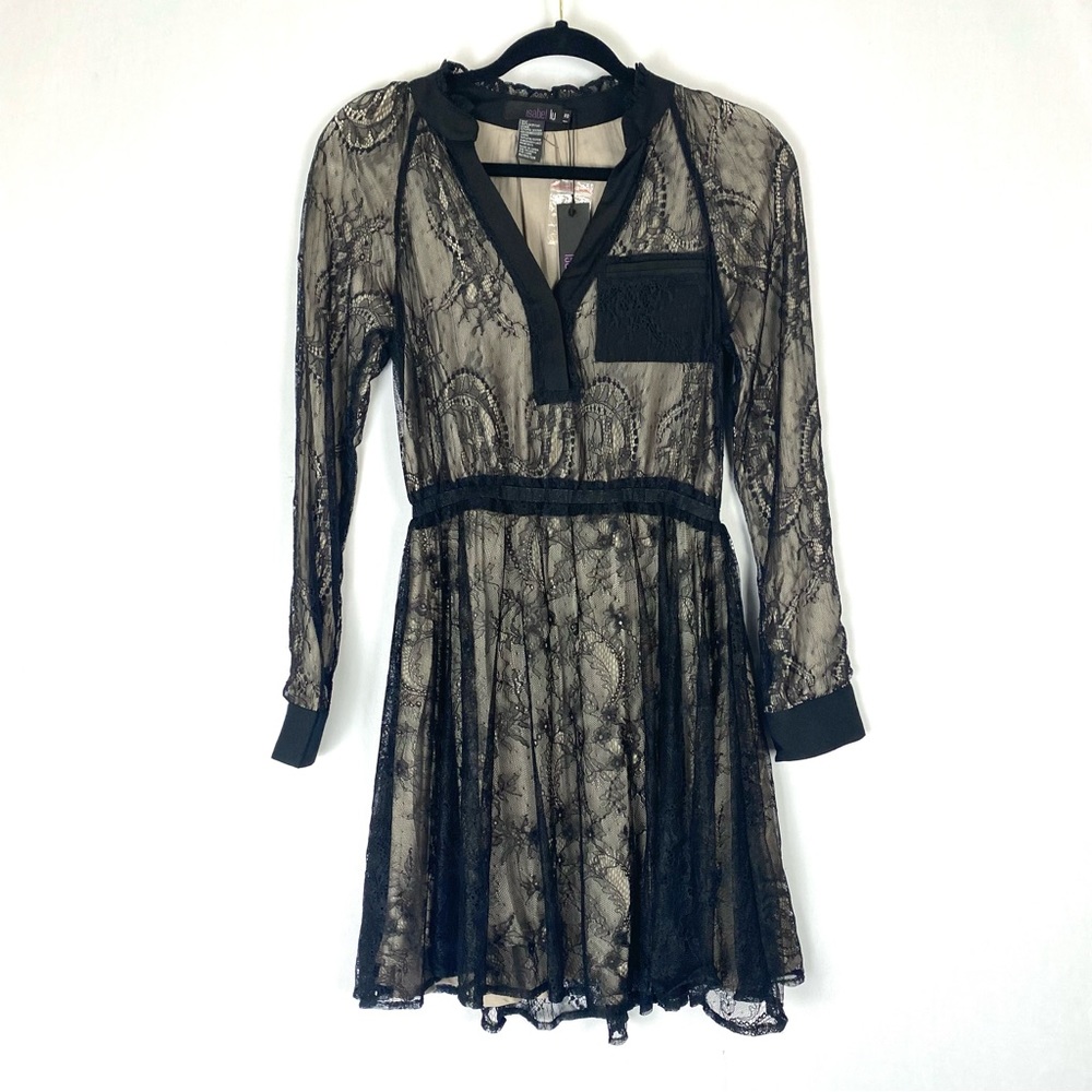 Isabel Lu Black Lace Whimsigoth Dress NEW - XS